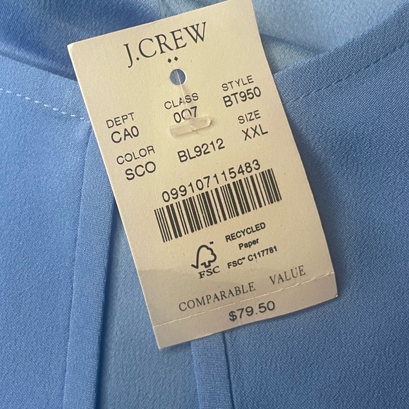 NWT J. Crew top-XXL - Picture 3 of 4